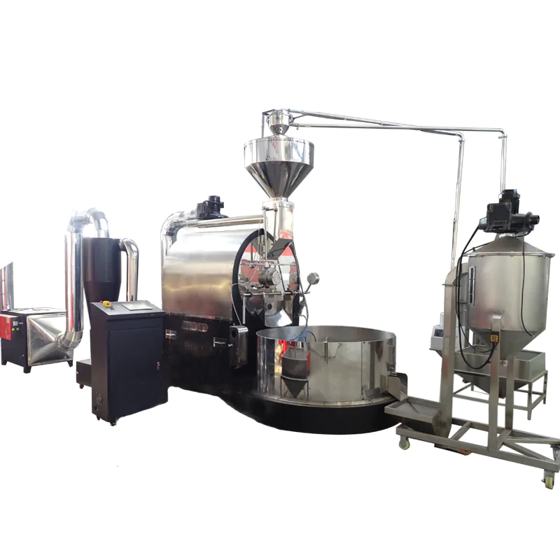 Complete coffee bean roasting machine