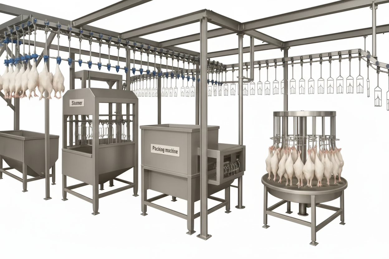 3000pcs/h Automatic Poultry Slaughtering line