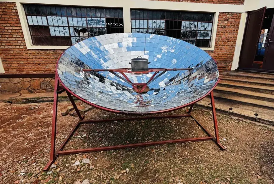 Big Parabolic solar cooker