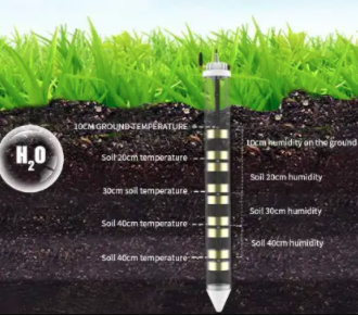 Soil detector, soil moisture monitoring, soil probe, wireless transmission